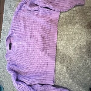 SHEIN Lavender Knit Sweater